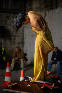 An Malv Beyond the civilized body 9 hours performance Project by Juergen Fritz 200x300
